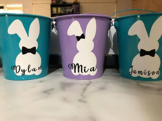 Metal Easter Buckets
