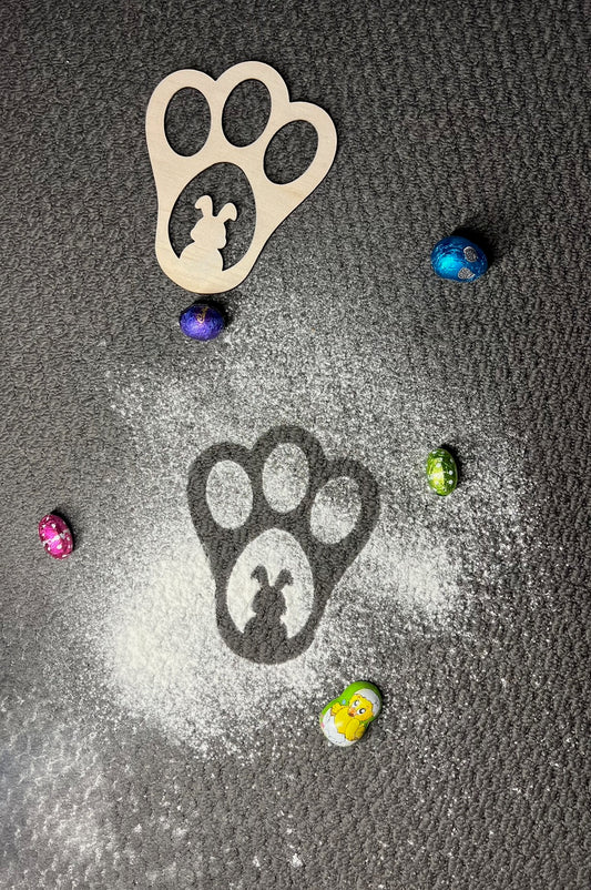 Bunny Footprint Stencils