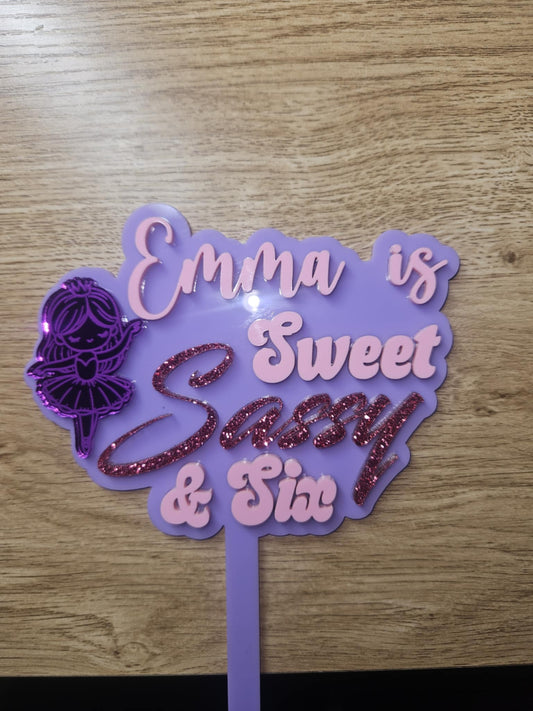 Acrylic Cake Topper