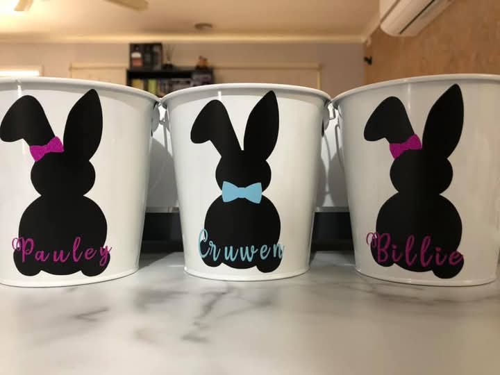 Metal Easter Buckets